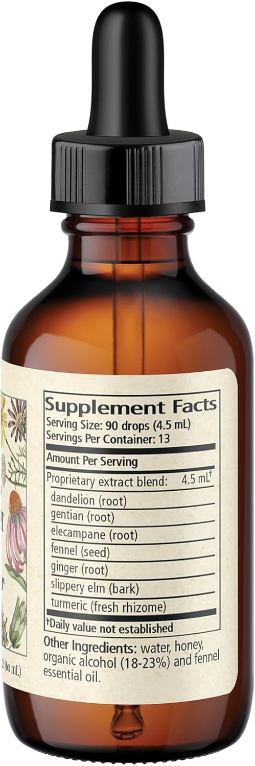Wise Woman Herbals Bittersweet Elixir, Herbal Digestive Bitter Tonic, Stimulates Appetite & Healthy Digestion, Eases Bloating, Gas & Indigestion, Natural Liquid Extract, Pure Non-Gmo, 4 Fl Oz