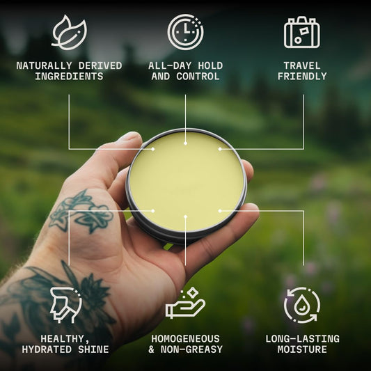 Striking Viking Beard Balm For Men – Light Hold, Vanilla, 2 Oz - Leave-In Beard Conditioner With Shea Butter, Tea Tree, Argan & Jojoba Oils - Smooth, Shape, Moisturize & Soften Coarse, Dry Facial Hair