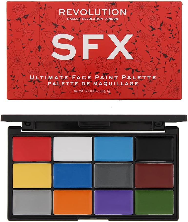 Revolution Sfx Face Paint Palette 12 X 1G