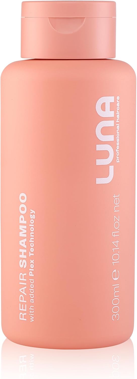 Luna Professional Haircare Repair Shampoo - Restorative Hair Care For Dry & Damaged Hair - Reconstructing Beauty Formula For Softer, Resilient Locks - Deep Cleansing & Protection - 300Ml