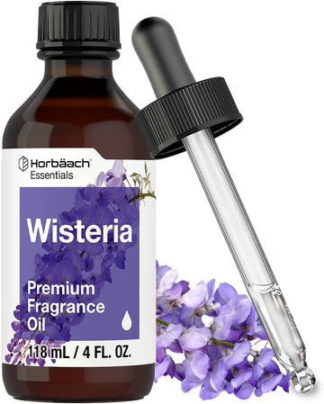 Horbäach Wisteria Fragrance Oil | 4 fl oz (118ml) | Premium Grade | for Diffusers, Candle and Soap Making, DIY Projects & More