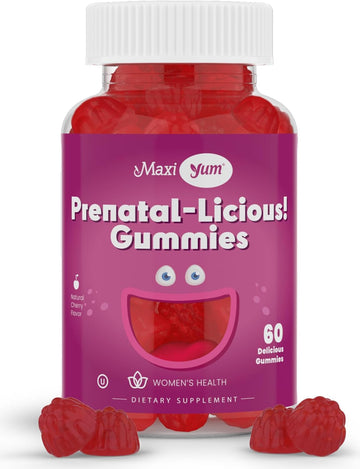 Organic Prenatal Gummies For Women - The Sweet Way To Nurture Your Tomorrow - Kosher Cherry Flavored Pre Natal Gummy - Prenatal Vitamins For Women With Folic Acid And Iron For Fetal Development, 60