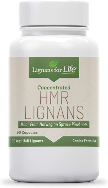 Lignans For Life Hmr Lignans 10Mg Capsules - Perfect For Small Dog Breeds - Dog Vitamin For Healthy Pet | Natural Dog Multivitamin | Dog Wellness Supplement | Pet Vitamin | Dog Nutritional Supplement