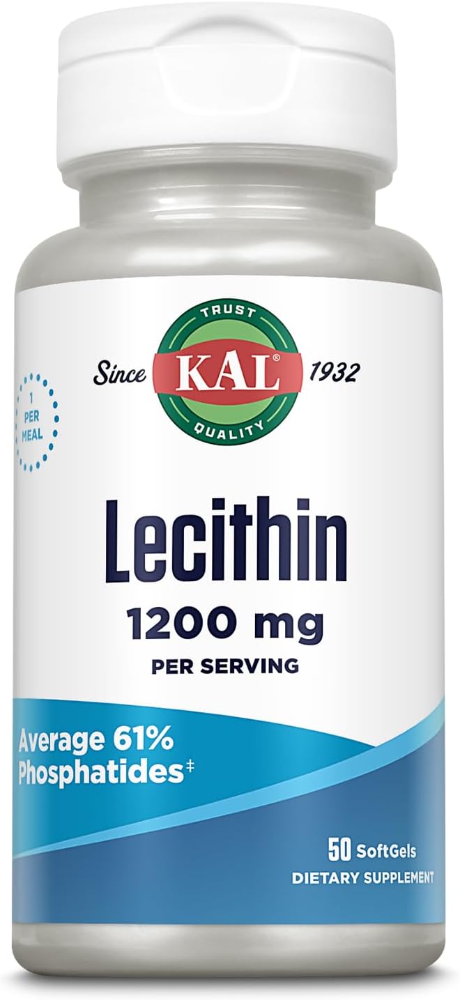 Kal 1200 Mg Lecithin Softgels, 50 Count