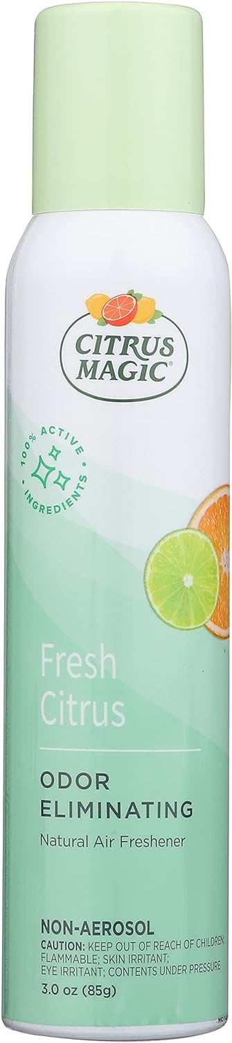 Citrus Magic Natural Odor Eliminating Air Freshener Spray, Fresh Citrus, 3-Ounce