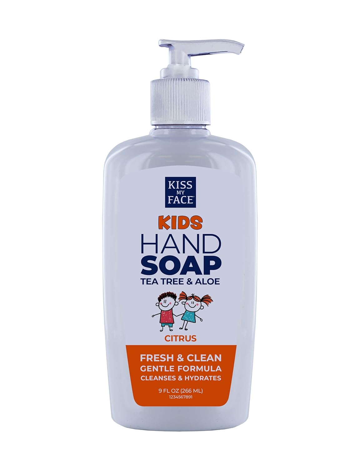 Kiss My Face Kids Hand Soap, Fragrance-Free, Cleanse And Hydrate Skin, Vegan & Cruelty-Free, Easy To Use Hand Soap Pump, Suitable For Sensitive Skin, 9 Fl Oz Bottle : Beauty & Personal Care