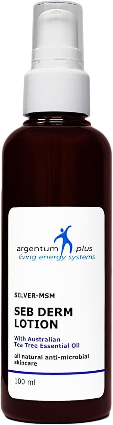 Argentum Plus - Silver-Msm Seb Derm Lotion With Australian Tea Tree 200Ml | For Skin Prone To Seborrheic Dermatitis