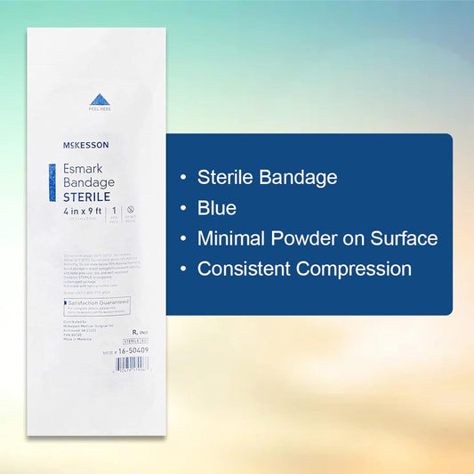 McKesson Esmark Bandages, Sterile, Compression, 4 in x 3 yd, 1 Count, 1 Pack