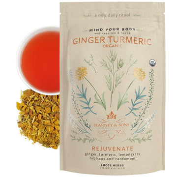 Harney & Sons Organic Ginger Turmeric | 8Oz Bag Of Loose Ginger And Turmeric