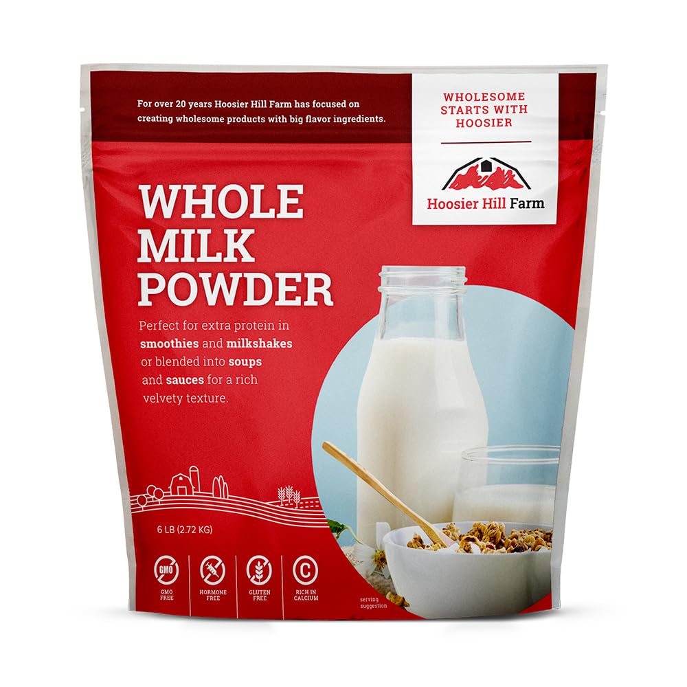 Hoosier Hill Farm Whole Milk Powder, 6LB, (Pack of 1)