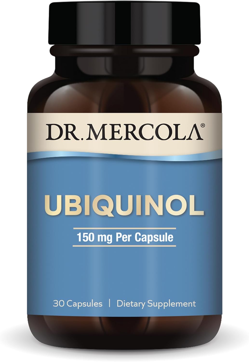 Dr. Mercola Ubiquinol 150 Mg, 30 Servings (30 Capsules), Dietary Supplement, Supports Energy Production, Non-Gmo