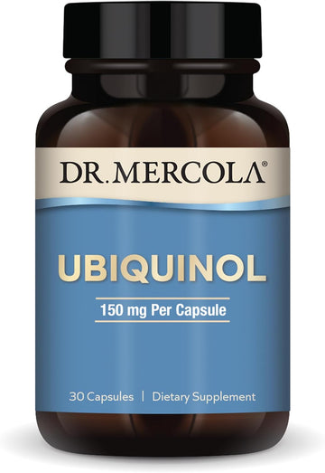 Dr. Mercola Ubiquinol 150 Mg, 30 Servings (30 Capsules), Dietary Supplement, Supports Energy Production, Non-Gmo