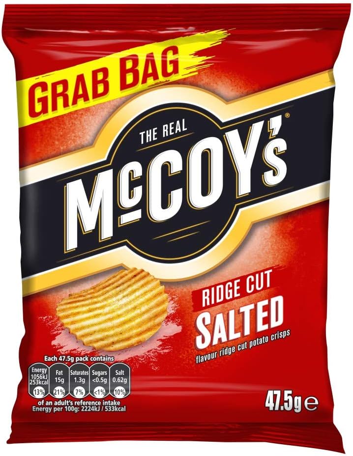 McCoy's Salted Crisps 47.5g Grab Bag, Case of 36 : Amazon.co.uk: Grocery