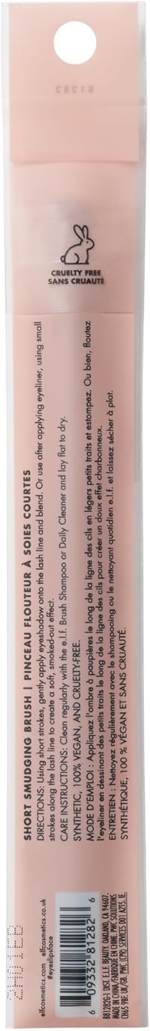 e.l.f. Short Smudging Brush, Firm Smudge Brush For Creating Smoky Eyes With Eyeshadow & Eyeliner, Made With Synthetic, Cruelty-free Bristles : Amazon.co.uk: Beauty