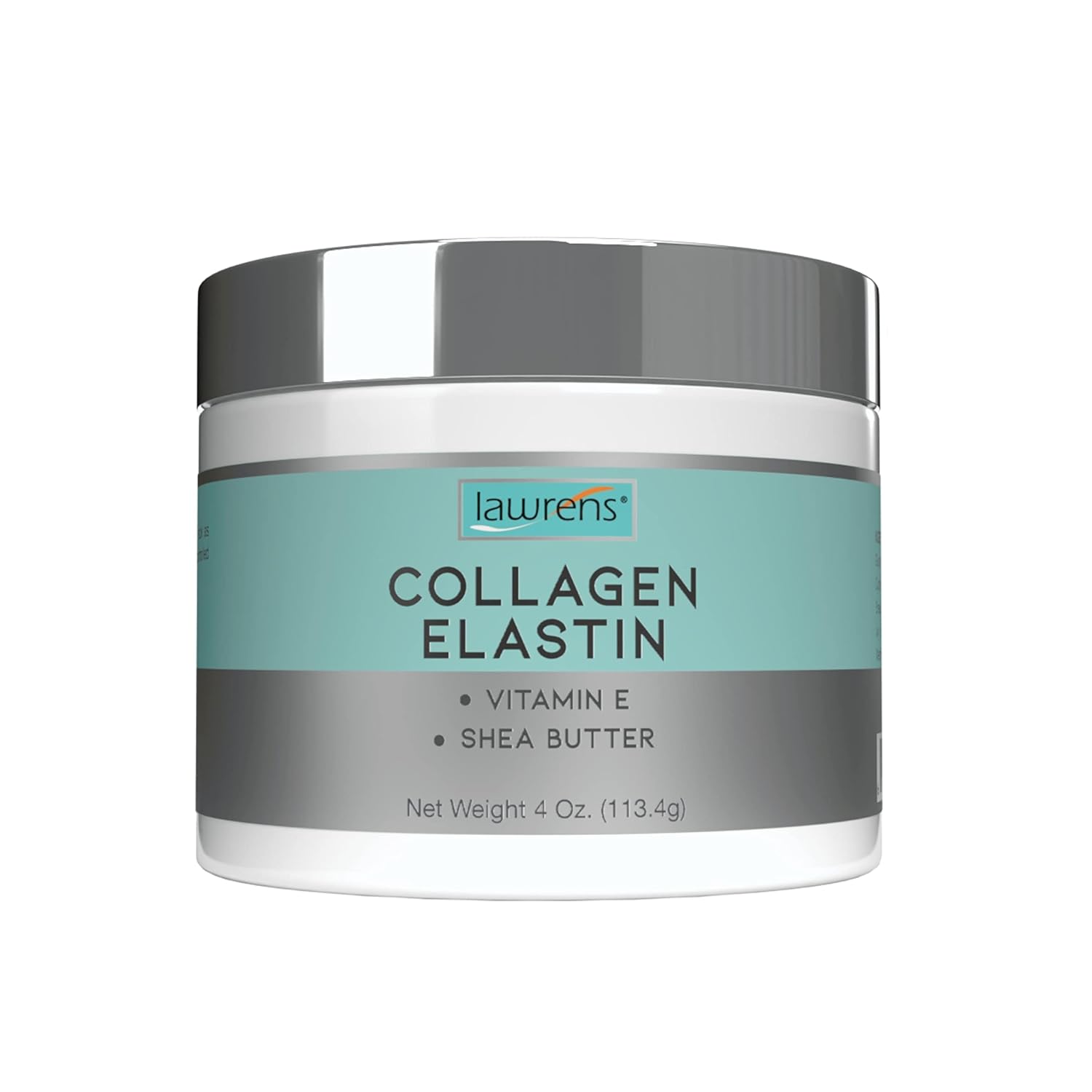 Lawrens Collagen Elastin Cream With Antioxidant Vitamin E & Shea Butter Cosmetics - Hydration - Firmness - Elasticity - 4 Oz