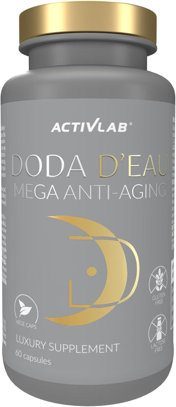 Activlab Doda D'Eau Mega Anti-Ageing | 60 Vegetable Capsules | Young Look | Beautiful Skin | Anti-Ageing | Anti-Stress | Antioxidant | Glutathione, L-Glutamine, Glycine, N-Acetyl-L-Cysteine, Vege