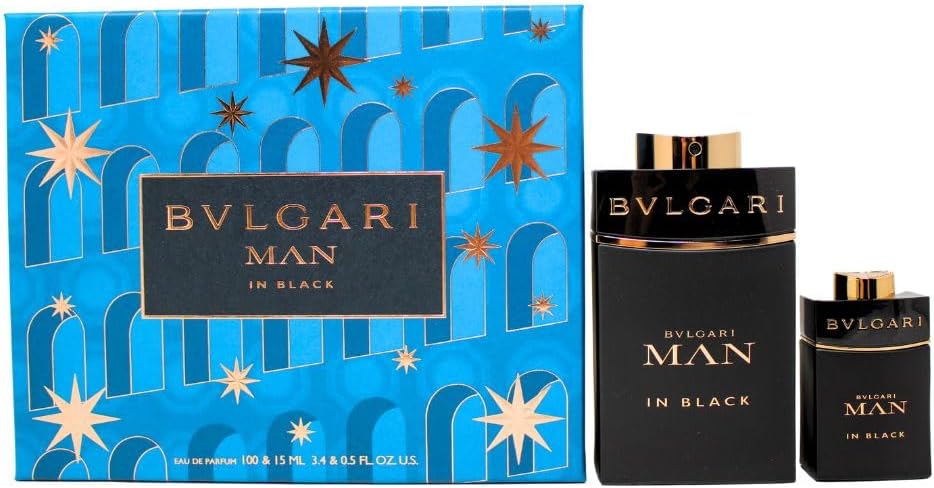 Bulgari Man In Black Set: Edp Spray 100Ml & Edp Spray 15Ml