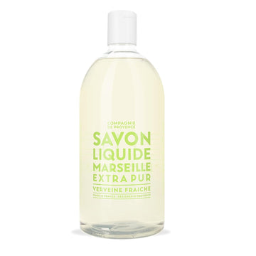 Compagnie De Provence Savon De Marseille Extra Pure Liquid Soap - Verbena - 33.8 Fl Oz Plastic Bottle Refill