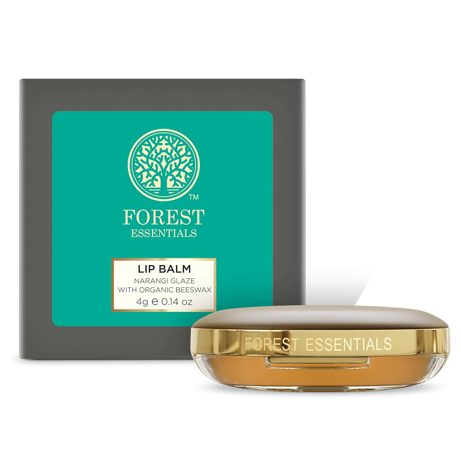Forest Essentials Luscious Lip Balm, Narangi Glaze, 4 G