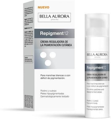 Bella Aurora, Repiment12 & Repigmentsun, Repigmenting Solution, Cosmetic Treatment Of Hypopigmentation Or White Patches On The Skin (Repigment12 Cream)