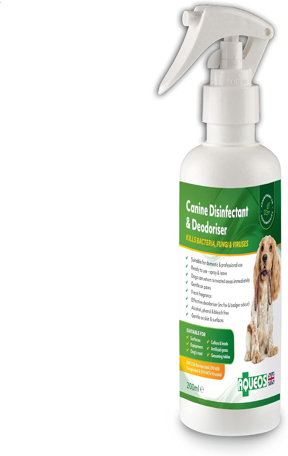 Aqueos Alchol Free Canine Disinfectant And Deodoriser, 200 Ml