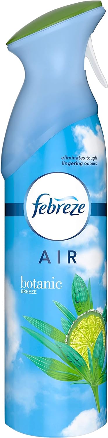 Febreze Air Effects Air Freshener Odor Eliminating Can Spray 300 ml Each ( Botanic Breeze ) Pack of 2 - International
