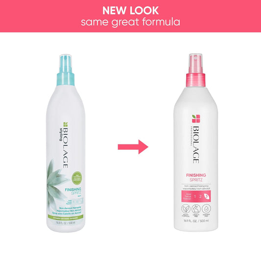 Biolage Styling Finishing Spritz Non-Aerosol Hairspray | Texturizing Hairspray That Locks Style In Place | Firm Hold | For All Hair Types | Paraben-Free | Vegan