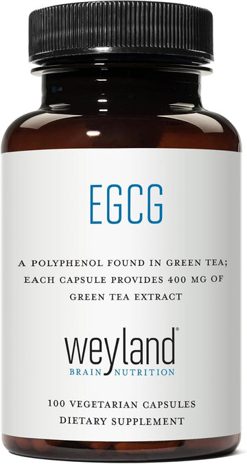 Weyland: Egcg From Green Tea Extract, 400 Mg (100 Vegetarian Capsules)