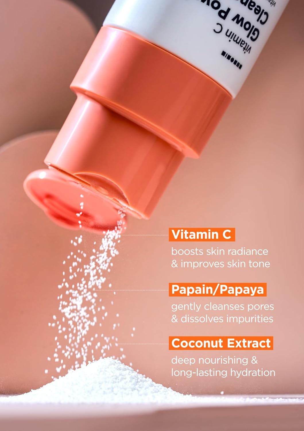 Hanskin Vitamin C Glow Powder Cleanser - Gentle Face Wash For Brightening & Radiant Skin, Papaya Enzyme Powder Facial Cleanser For Dry Skin, Exfoliating & Refreshing Korean Skincare [2.36 Fl Oz.] : Beauty & Personal Care