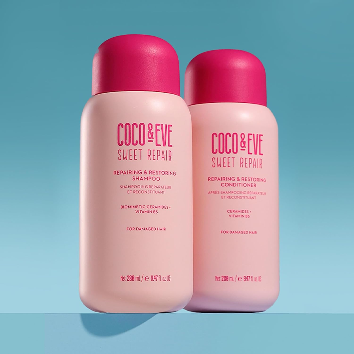 Coco & Eve Repair & Restore Shampoo & Conditioner Bundle. Hydrating & Strengthening Set for Damaged, Color Treated Hair. Deeply Nourish, Reduce Split Ends & Breakage for Healthy Hair. (560 ml) : Amazon.co.uk: Beauty