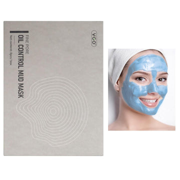 Vgo Oil Control Mud Mask 8 Pods Men & Women Facial Mask Skincare Deep Pore Cleansing Blackhead