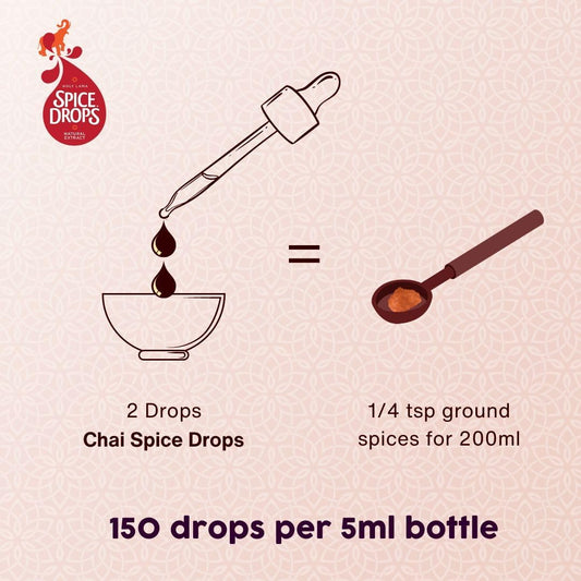 Holy Lama Spice Drops Chai Spices Natural Extract– Great Taste Awards. Cooking Ingredient. Baking, Sweet, Dessert, Latte Or Masala Tea Drinks Recipes 1 X 5Ml Bottle