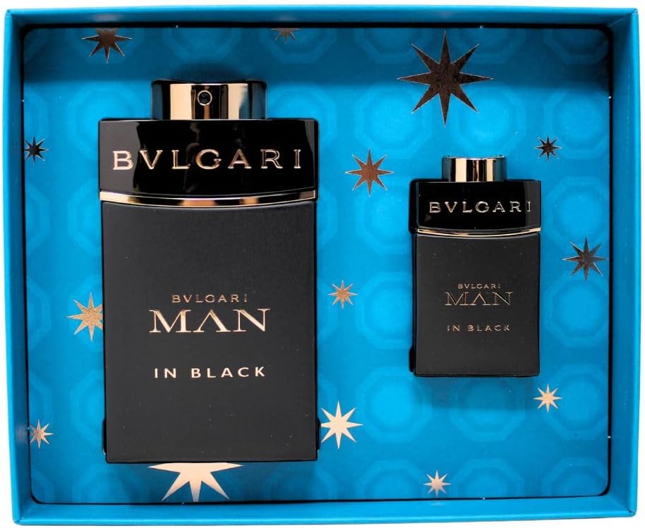 Bulgari Man In Black Set: Edp Spray 100Ml & Edp Spray 15Ml