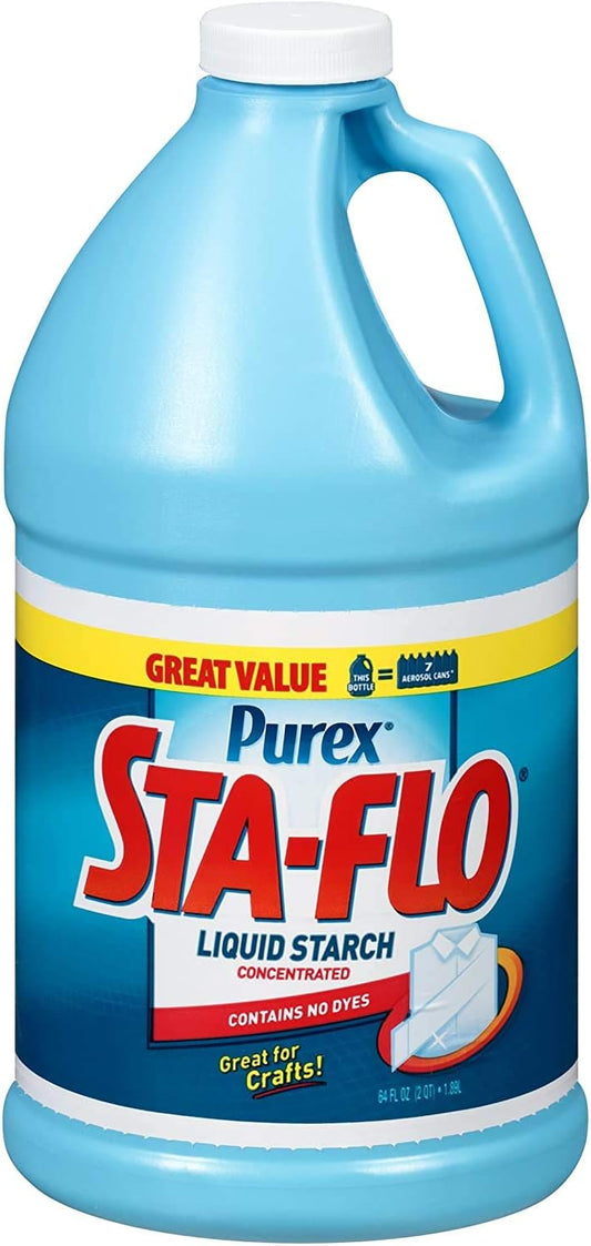 Purex Sta-Flo Concentrated Liquid Starch, 64 oz Bottle by Sta-Flo (Limited Pack) : Health & Household