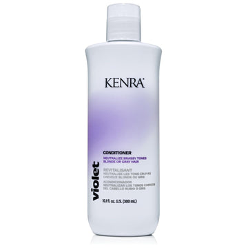 Kenra Violet Conditioner | Eliminates Brassy Tones | Purple Pigment + Deposit | Neutralizes Yellow | Moisturizes Processed Hair | Enhances Vibrancy Of Blonde Or Gray Hair | Color Safe