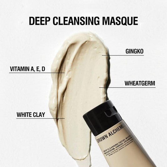 Grown Alchemist Clay Face Mask - Deep Cleansing Facial Masque, Wheatgerm, Ginkgo, Cranberry - Detoxify, Skin Tightening, Toning For Moisturising, Natural, Vegan Skincare - Hydrating Face Mask 75 Ml