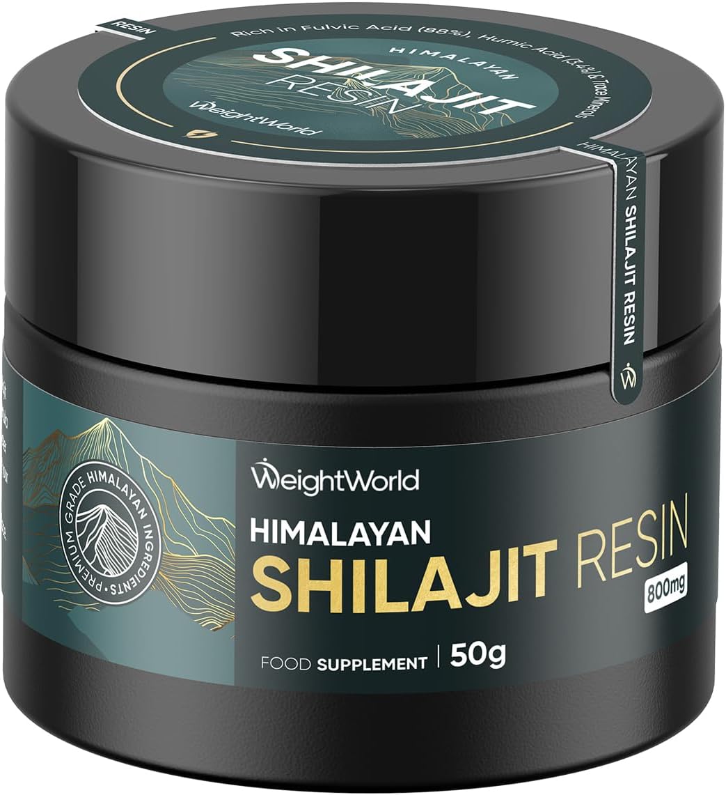 Purified Shilajit Resin Himalayan (50G) | 800Mg | Rich In Fulvic Acid (88%) | 3.4% Humic Acid | Turmeric & Ashwagandha Root Extract | 62 Servings