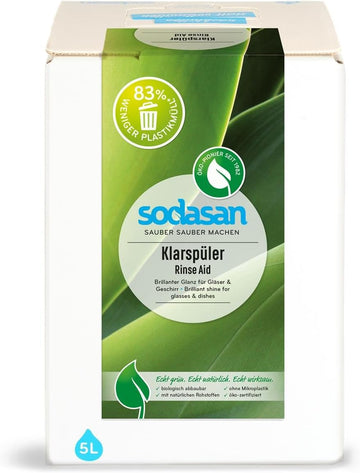 Sodasan Rinse Aid 5 Litres For Dishwashers