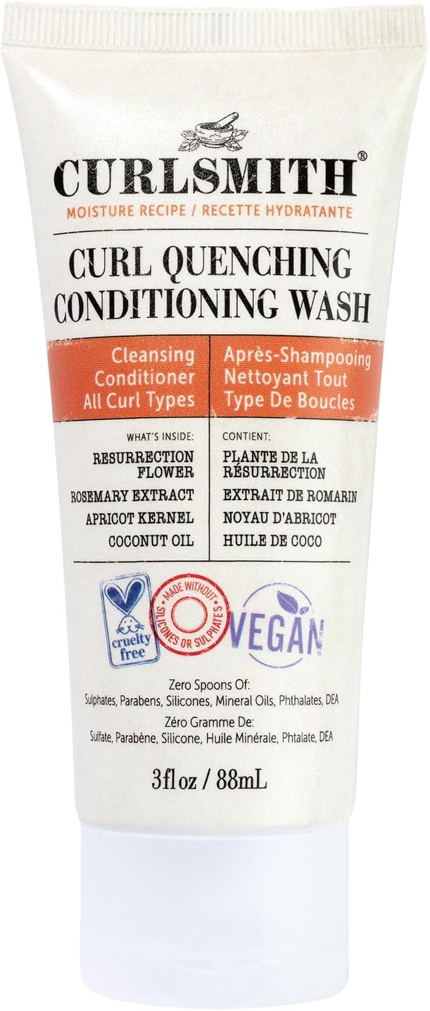 Curlsmith Curl Quenching Conditioning Wash - Vegan Cowash 2 In 1 Conditioner And Shampoo For Wavy, Curly And Coily Hair