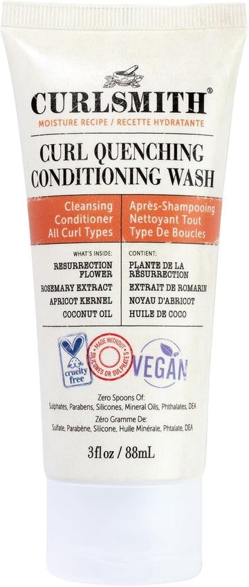 Curlsmith Curl Quenching Conditioning Wash - Vegan Cowash 2 In 1 Conditioner And Shampoo For Wavy, Curly And Coily Hair