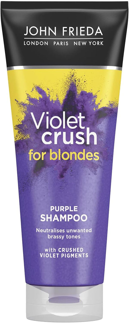 John Frieda Violet Crush for Blondes Toning Shampoo for Blonde Hair, Purple Shampoo for Blondes 250 ml : Amazon.co.uk: Beauty