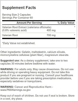 Swanson Valerian Root (Standardized) 200 Milligrams 120 Capsules (3 Pack)