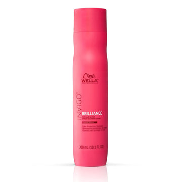 Wella Professionals Invigo Brilliance Shampoo For Coarse Colored Hair, Color Protection & Color Vibrancy