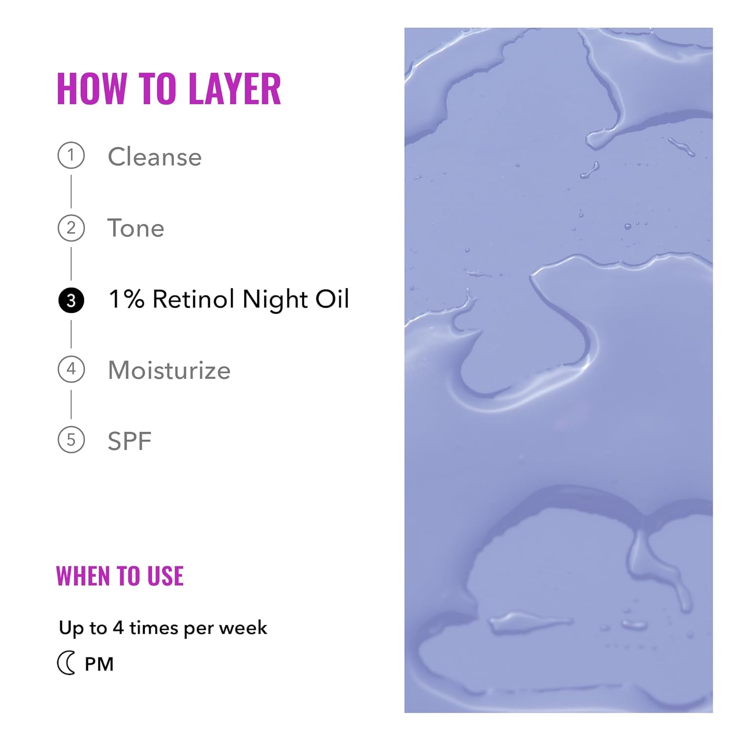 Good Molecules 1% Retinol Night Oil 12ml/0.40oz - Facial Oil With Retinol, Plum and Rosehip Seed Oil - Anti-Aging Hydrating Skincare For Face : Beauty & Personal Care