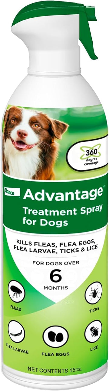 Advantage Dog Flea Treatment Spray | Kills Fleas & Ticks | Dog Flea Spray | 15 Oz