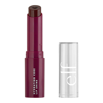 E.L.F. Hydrating Core Lip Shine, Conditioning & Nourishing Lip Balm, Sheer Color Tinted Chapstick, Happy, 0.09 Oz