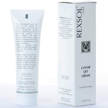 Rexsol Caviar Lift Cream | Contains Prunus Amygdalus Dulcis Oil, Glycerin, Beeswax & Caviar Extract | Improves Your Skin’S Elasticity And Tone| Utmost Hydration And Firming Action(54 Gr/2 Fl Oz)