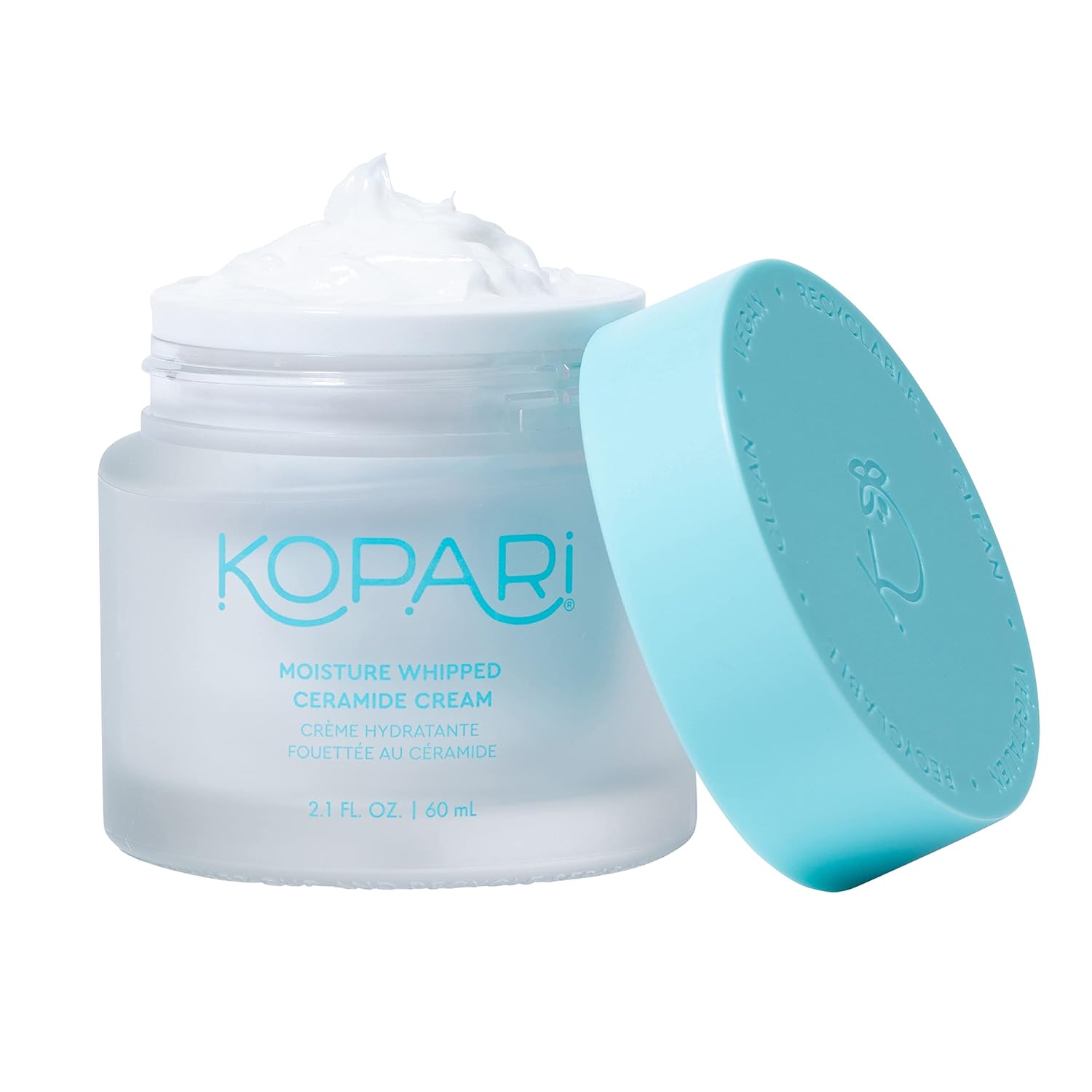 Kopari Moisture Whipped Ceramide Cream | Hydrate And Restore | Vegan Ceramides And Moisture-Retaining Hyaluronic Acid | 2.1 Oz