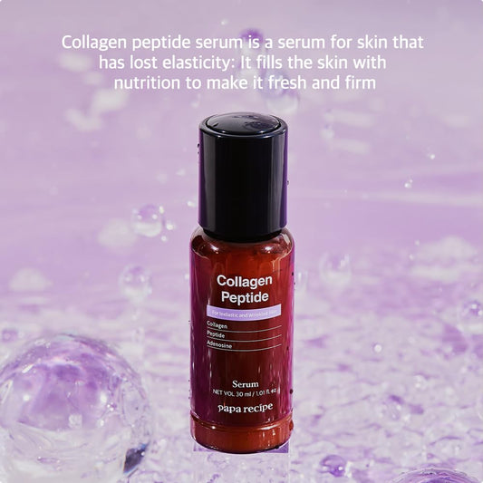 Papa Recipe Collagen Peptide Serum, Hydration & Moisture Boosting Facial Serum For Fine Lines & Wrinkles, Plump & Firm Sagging Skin, 30Ml/2.3Oz, Korean Skincare