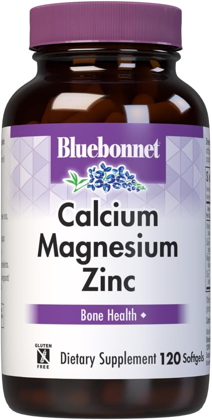 Bluebonnet Nutrition Calcium Magnesium Zinc Plus Vitamin D3, 1000 mg o